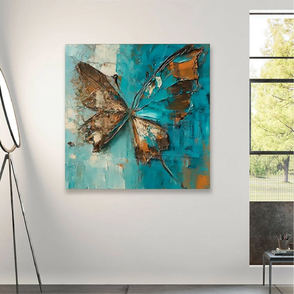Cuadro Mariposa Grande 70 X70 X 3 Cms Marketplace - HO