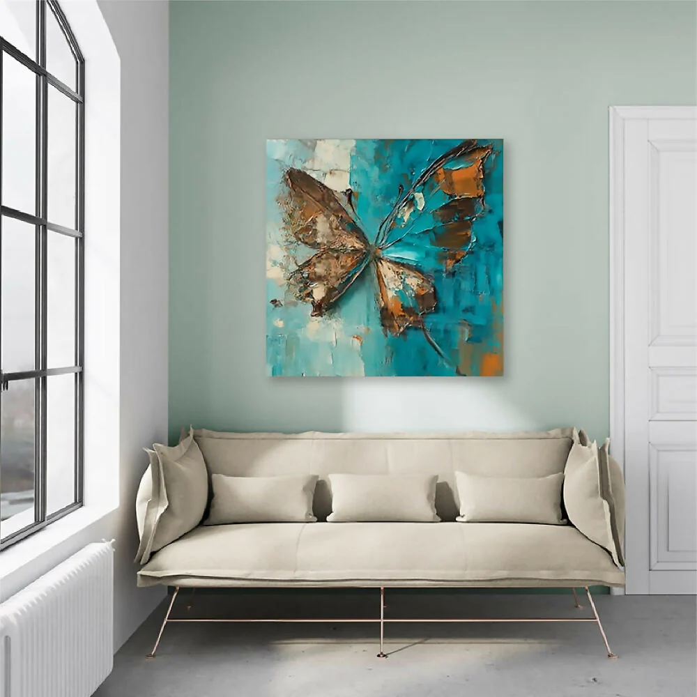 Cuadro Mariposa Grande 70 X70 X 3 Cms Marketplace - HO