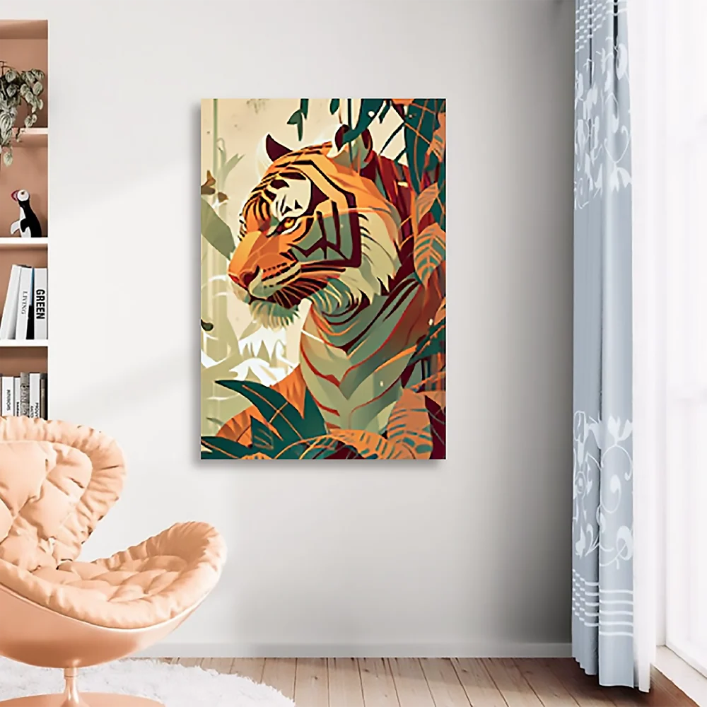 Cuadro Tigre Grande 70 X 100 X 3 Cms Marketplace - HO