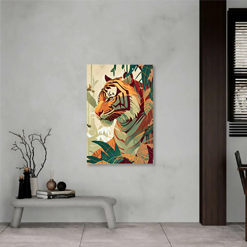 Cuadro Tigre Grande 70 X 100 X 3 Cms Marketplace - HO
