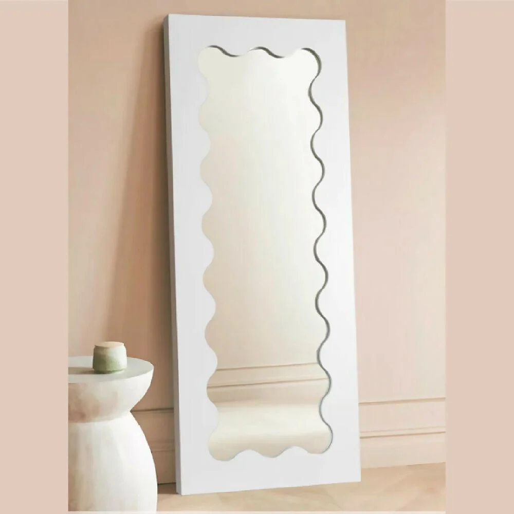 Espejo Ondulado de Piso - Blanco - 60 x 150 cm. Marketplace - HO