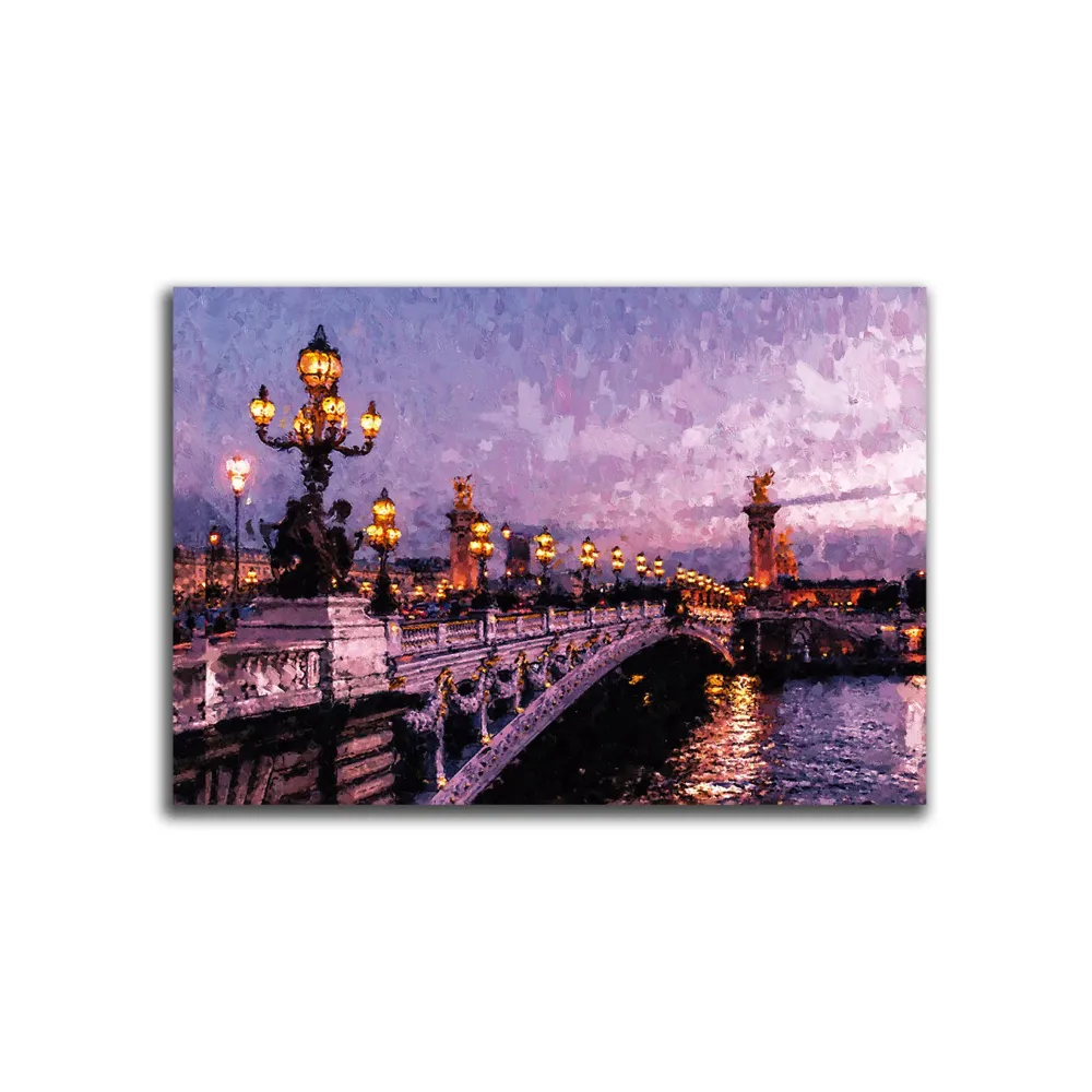 Cuadro Decorativo Oleo Puente XL 120X80 cm - Impresion en Tela Marketplace - HV