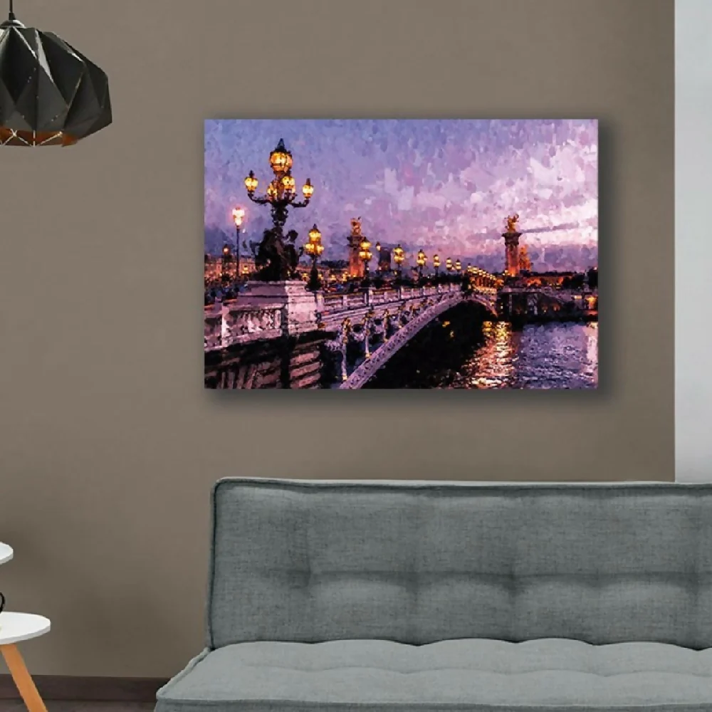 Cuadro Decorativo Oleo Puente XL 120X80 cm - Impresion en Tela Marketplace - HV