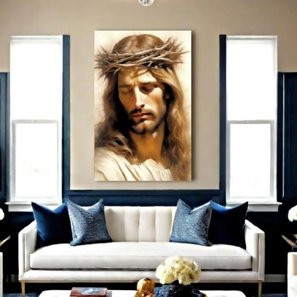 Lienzo Cuadro Decorativo Arte de Jesucristo 93x60cm Marketplace - PD