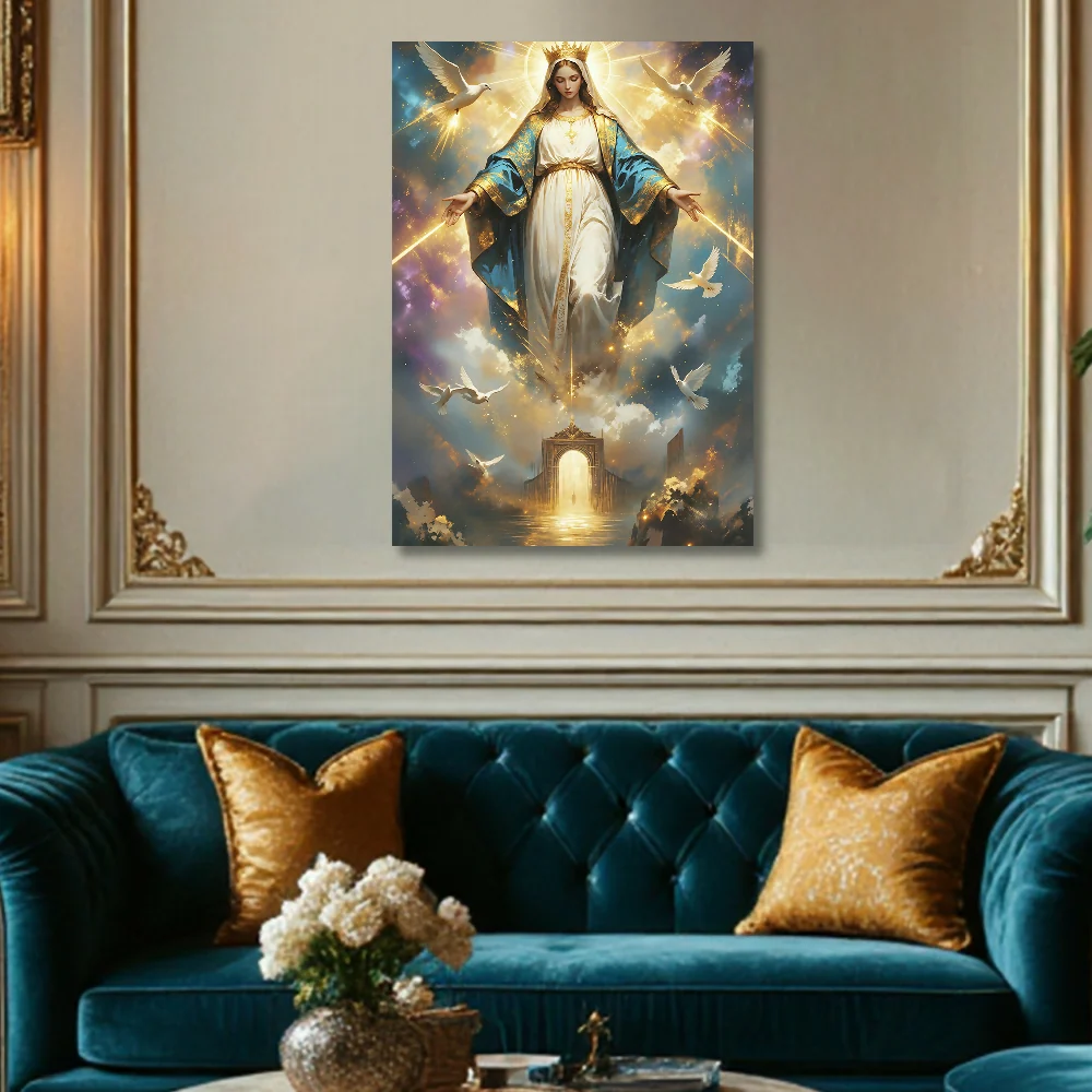 Lienzo Cuadro Decorativo Luz de Misericordia 93x60Cm Marketplace - PD