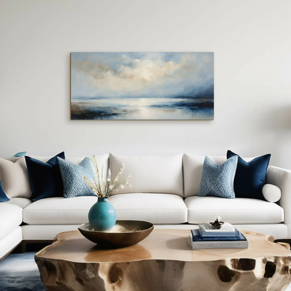 Lienzo Paisaje Minimalista Arte Sereno 34x72Cm Marketplace - PD