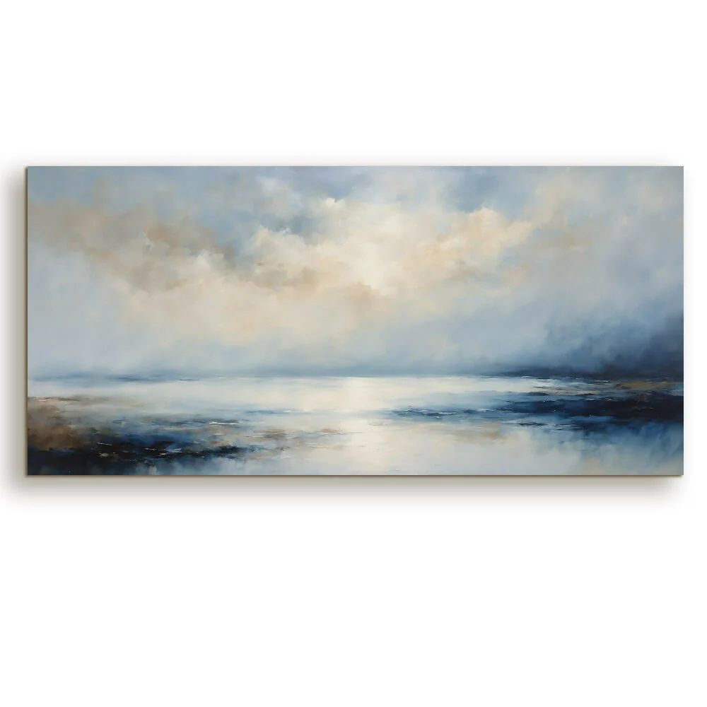 Lienzo Paisaje Minimalista Arte Sereno 34x72Cm Marketplace - PD