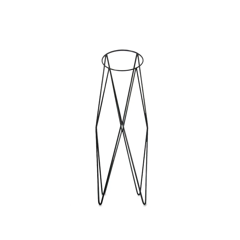 Base de Metal Treviso High 22 x 69 cm Negro Marketplace - TM