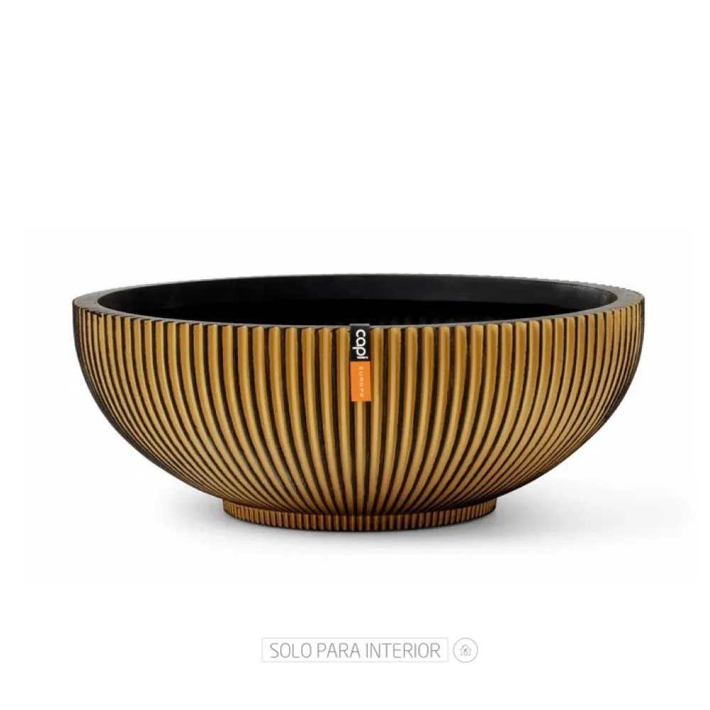 Matera Bowl Groove 40 cm Oro Marketplace - TM