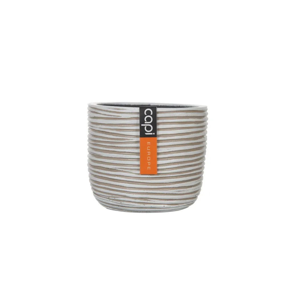 Matera Conic Round Rib 14 cm Marfil Marketplace - TM