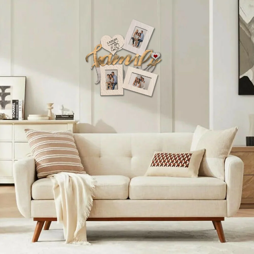 Portarretrato TR Family- F1 (48,5cm x 49,5cm) Color Amarillo y Gris Claro Marketplace - XD