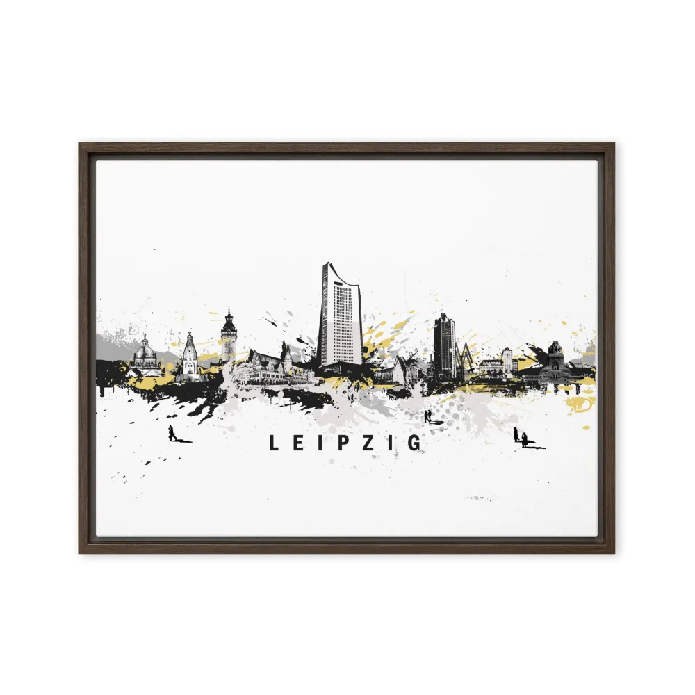 Lienzo - Skyline Leipzig Sin Marko Kurth