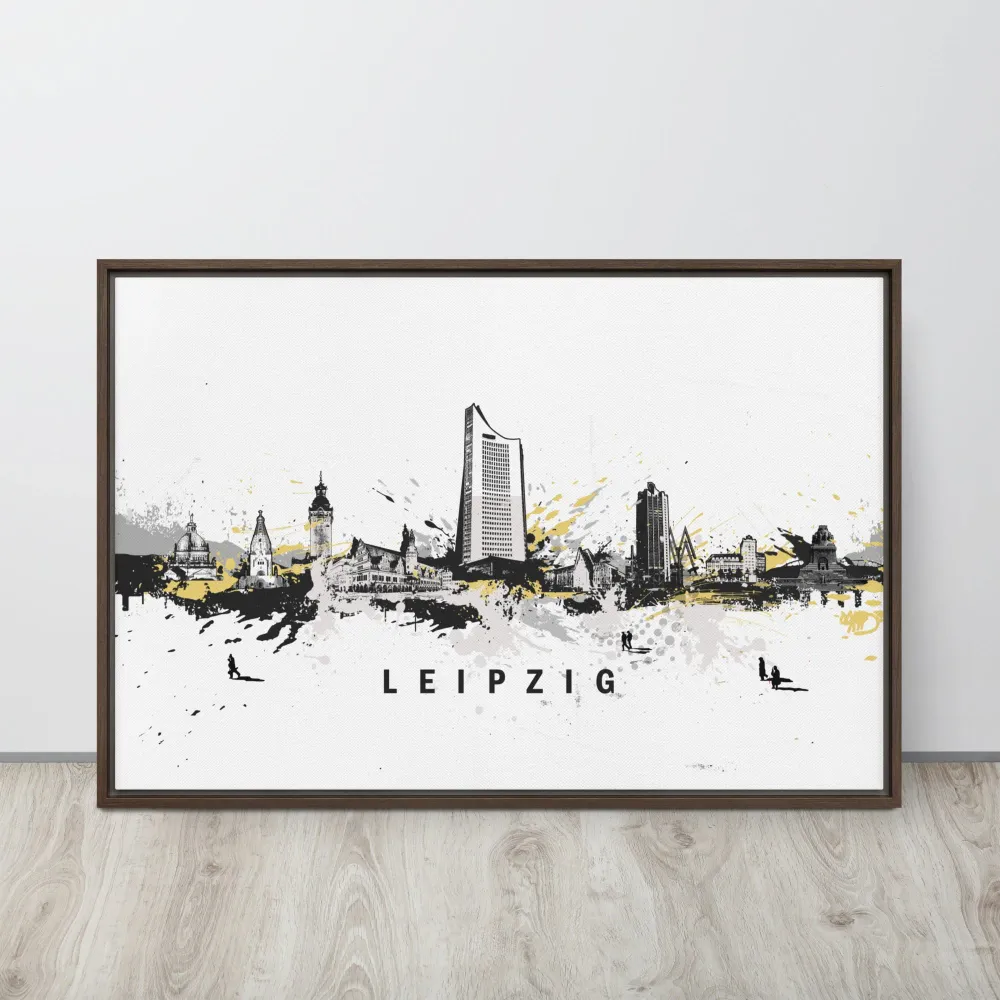 Lienzo - Skyline Leipzig Sin Marko Kurth