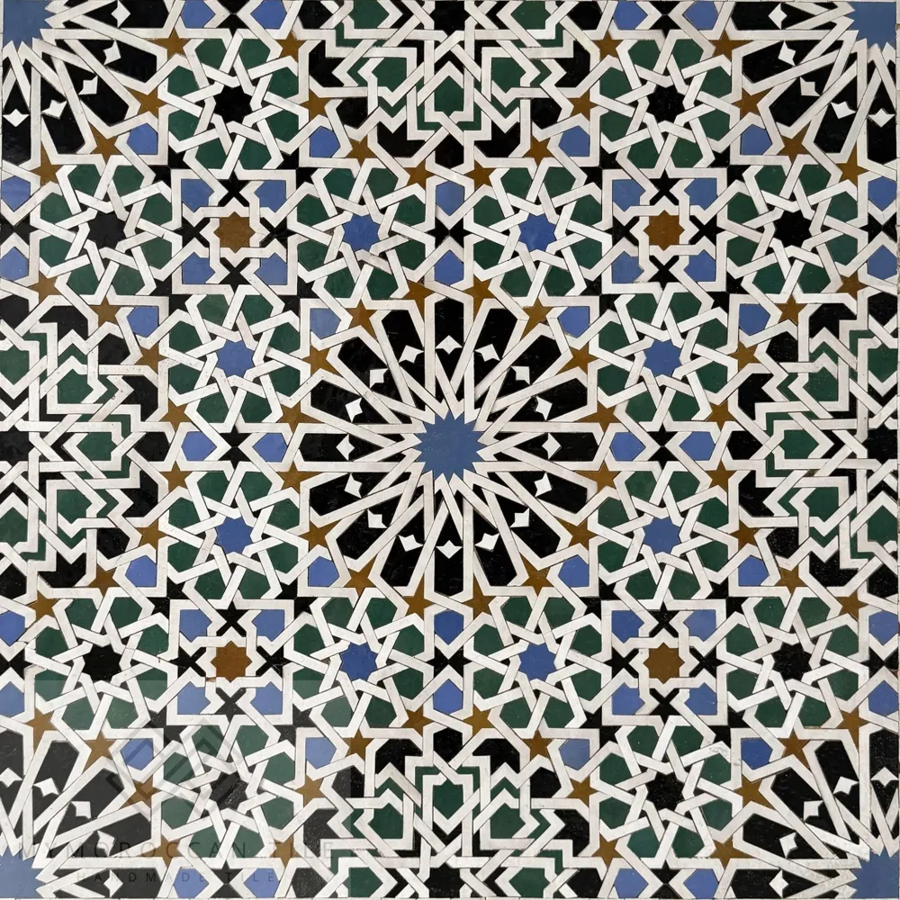 Azulejo Mosaico Alhambra 16-1.1 Maroc Architecture et Zellij