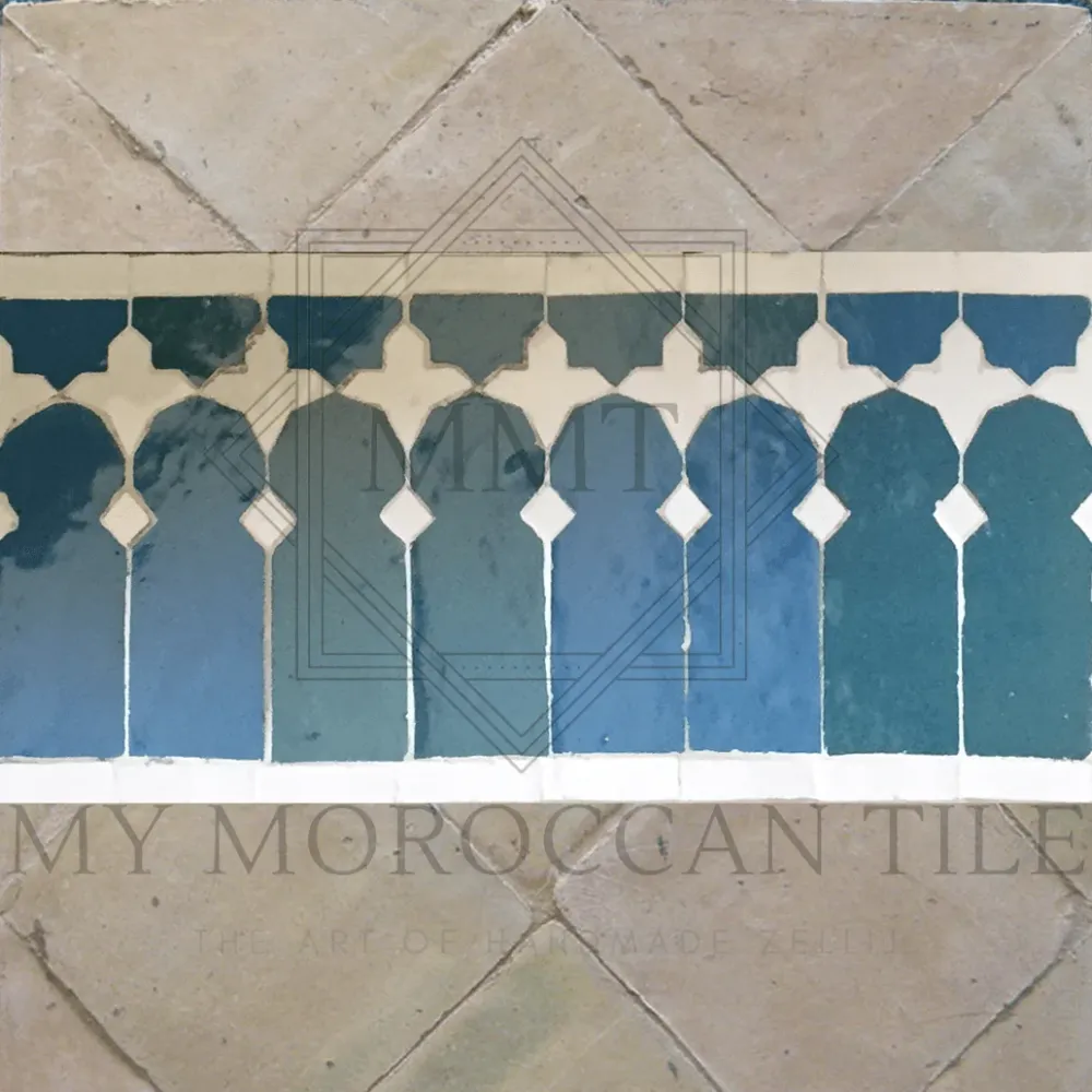 Borde de mosaico Zennar Como Maroc Architecture et Zellij