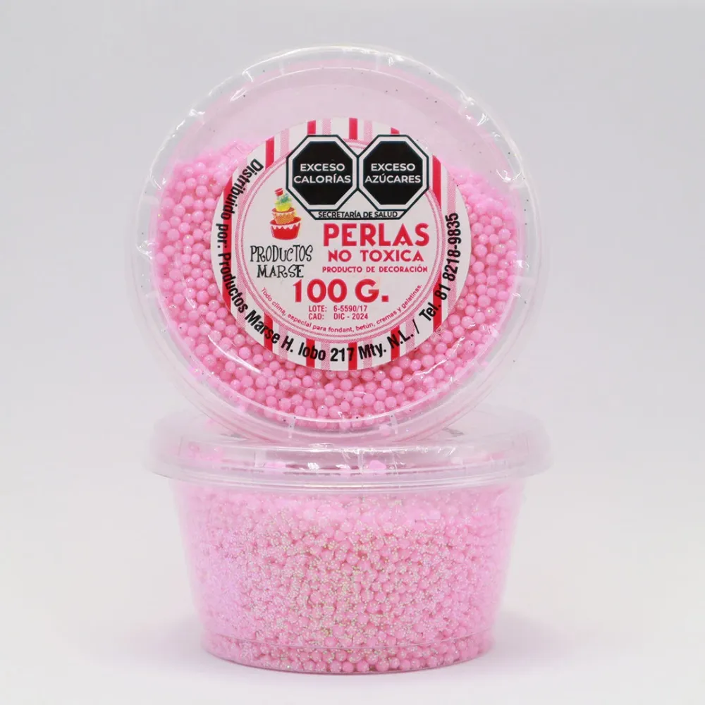 PERLA DIAMANTADA MINI ROSA BEBE 100 GR MARSE PD015