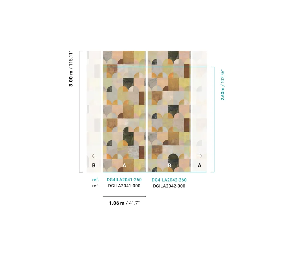 Papel Mural - Arc Peach - DG4ILA204X MASUREEL