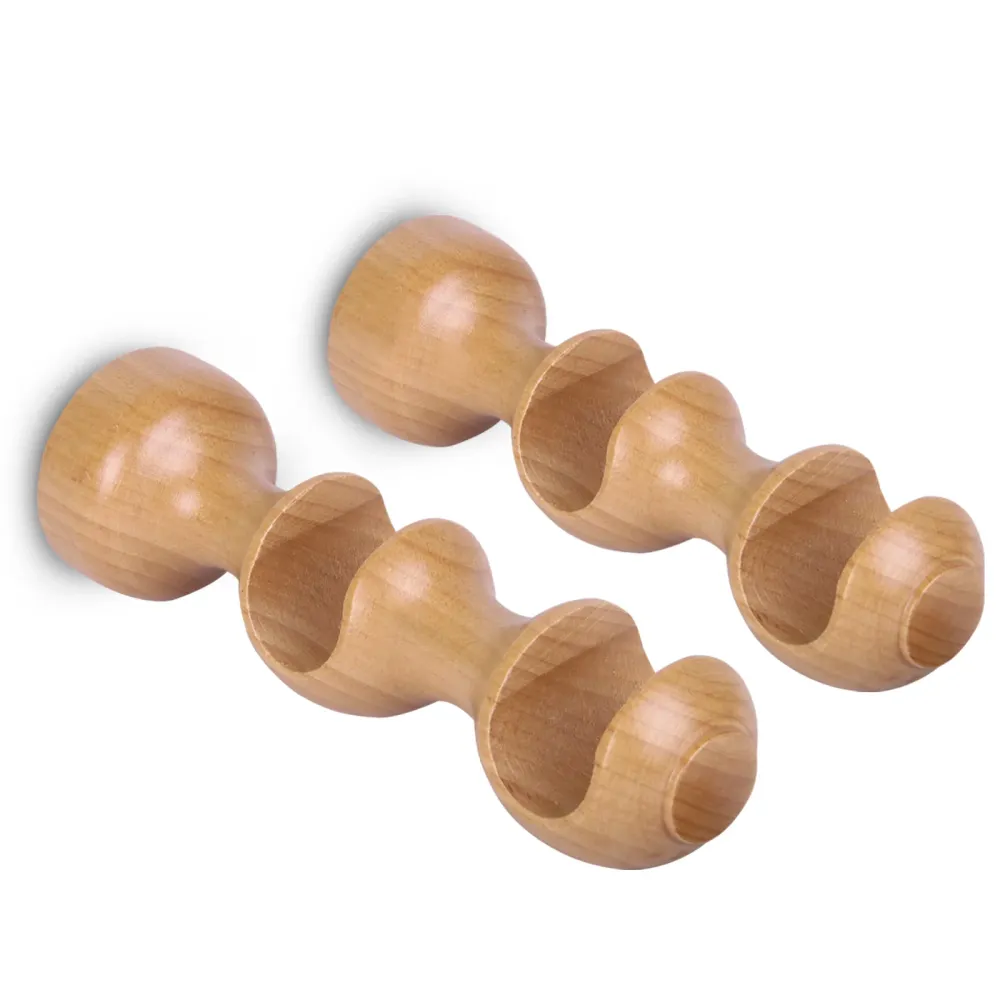 Pack de Dos Soportes de Madera para Barra Doble- Madera MERCURY HOME