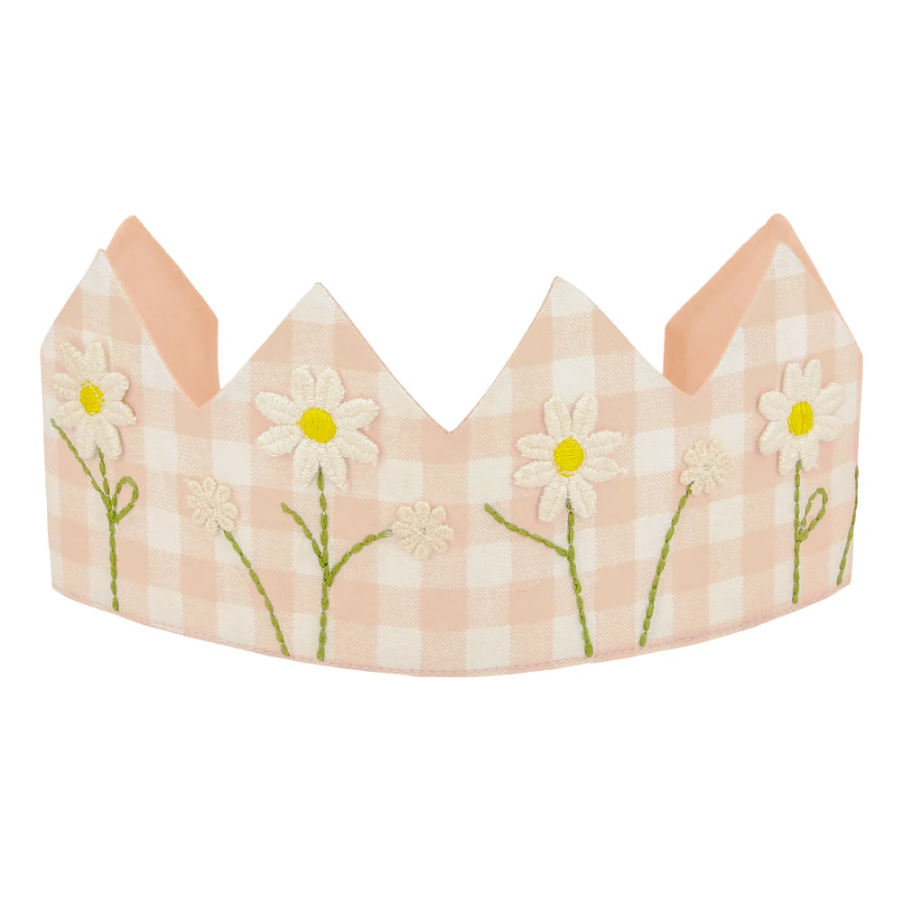 Corona de flores gingham MeriMeri
