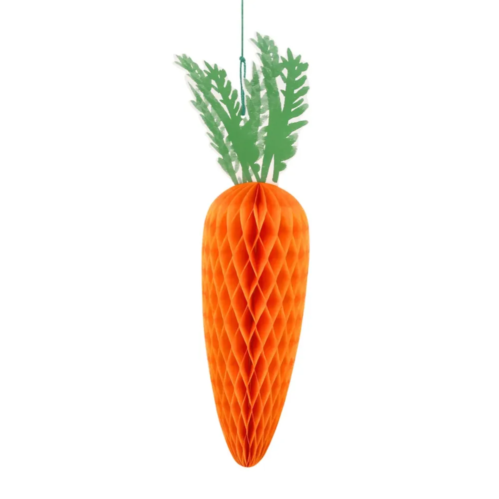 Decoraciones colgantes de verduras en papel estilo panal MeriMeri