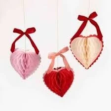 Decoraciones de Corazones en Panal MeriMeri