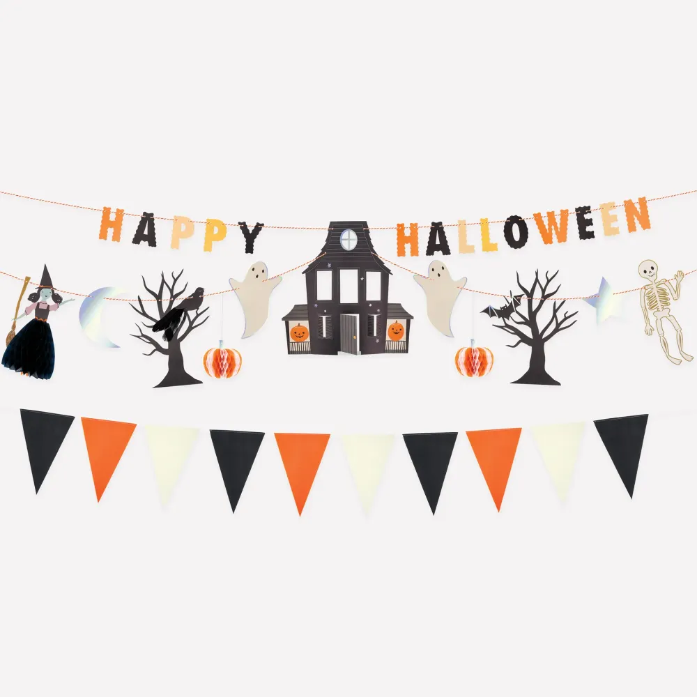 Guirnalda Halloween- Casa Embrujada y Detalles Sorprendentes MeriMeri