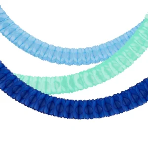 3 guirnaldas de panal azul MeriMeri