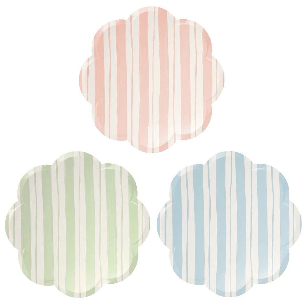 Platos de rayas MeriMeri