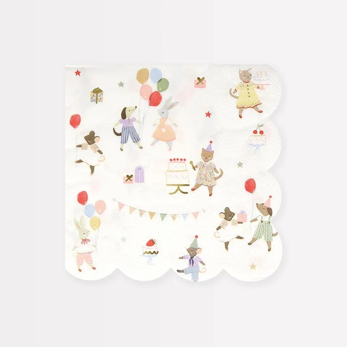 Servilletas Grandes Animal Friends MeriMeri