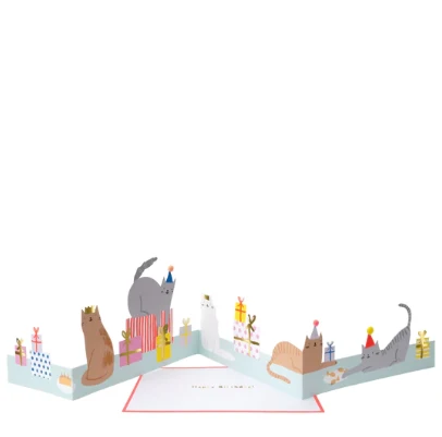 Tarjeta de gatitos MeriMeri