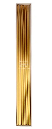 Velas altas de oro MeriMeri