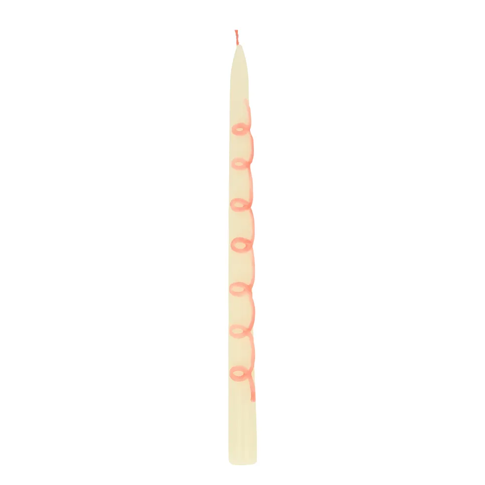 Velas con remolino rosita MeriMeri