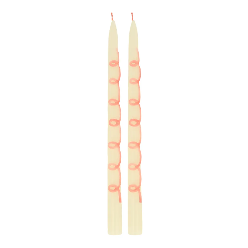 Velas con remolino rosita MeriMeri