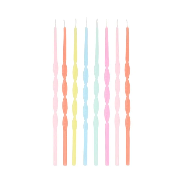 Velas onduladas Multicolor Liberty MeriMeri