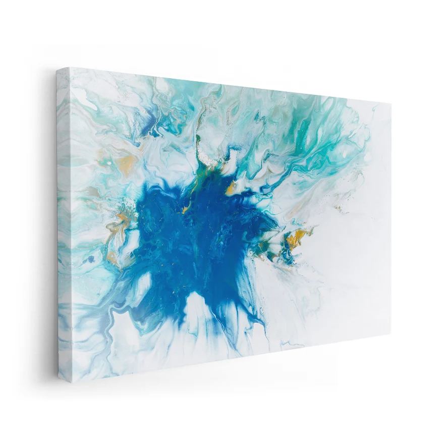 Mezcla Azul y Blanco Poster
