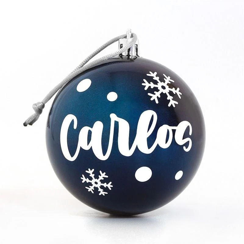 Bola de Navidad Personalizada Azul Nanetes MI PIPO