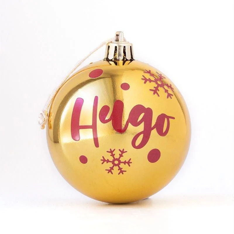 Bola de Navidad Personalizada Dorada Nanetes MI PIPO
