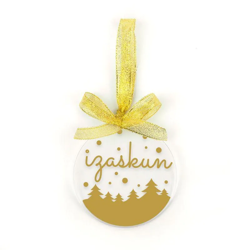 Bola Navidad Personalizada Oro MI PIPO