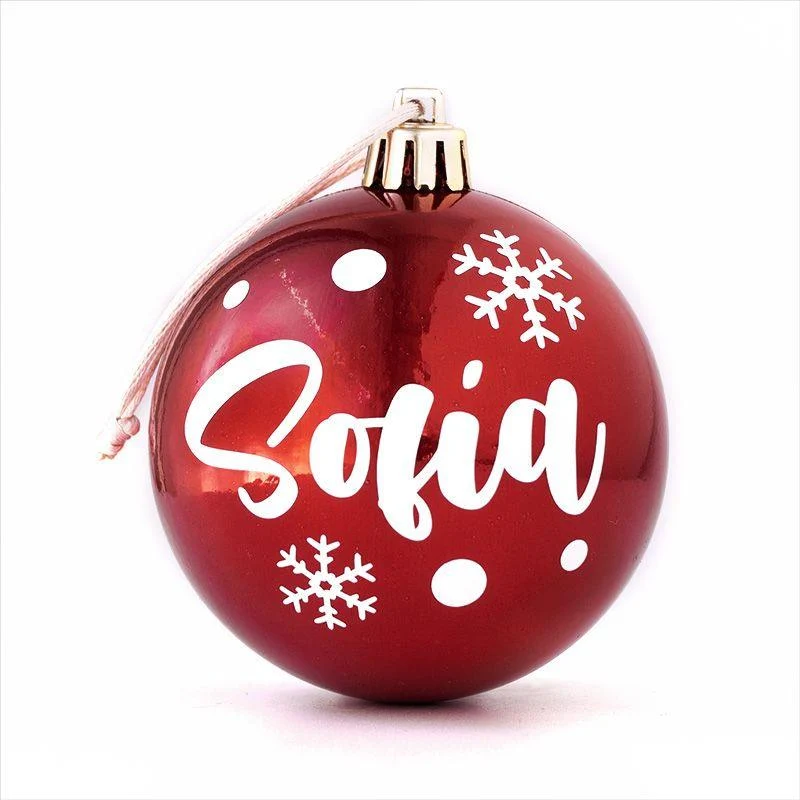 Bola de Navidad Personalizada Rojo Nanetes MI PIPO