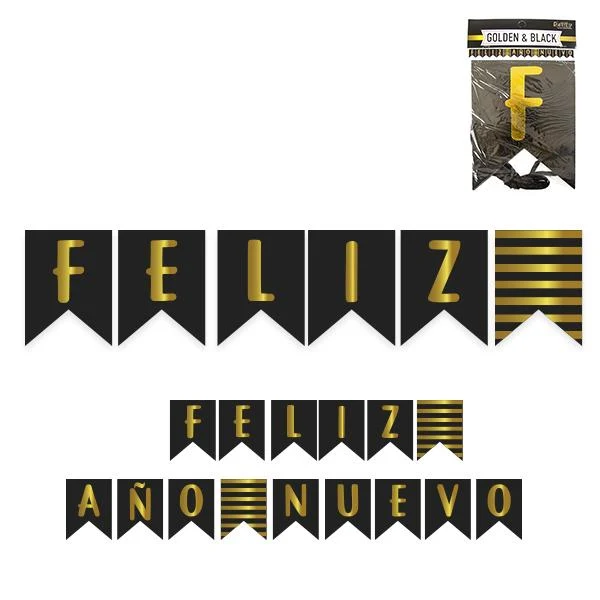 Banner Feliz ño Nuevo 20 X14 Cm Mi tienda