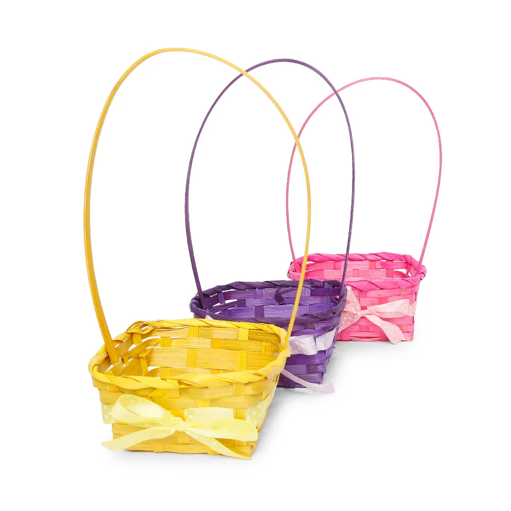 🧺 Canasto de Bamboo Colores Surtidos Mi tienda