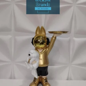 CONEJO ASTRONAUTA DORADO CON CACHORRO Mi tienda