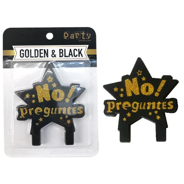 Vela Estrella "No Preguntes" Golden Black Mi tienda