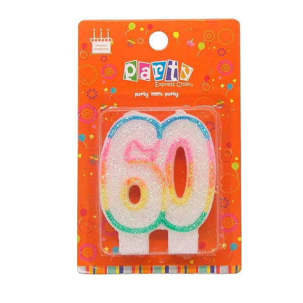 Vela Numeral Glitter N 60 Mi tienda