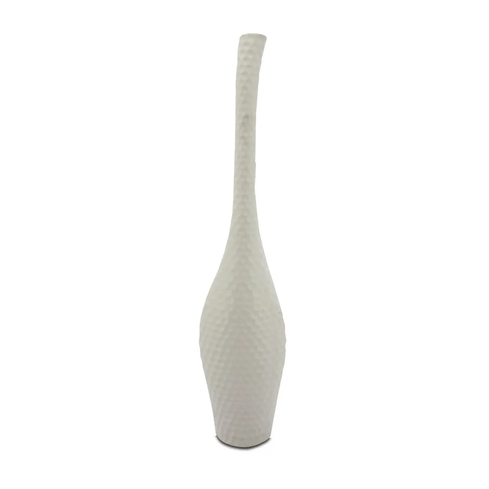 Jarrón decorativo grande Midori - Blanco