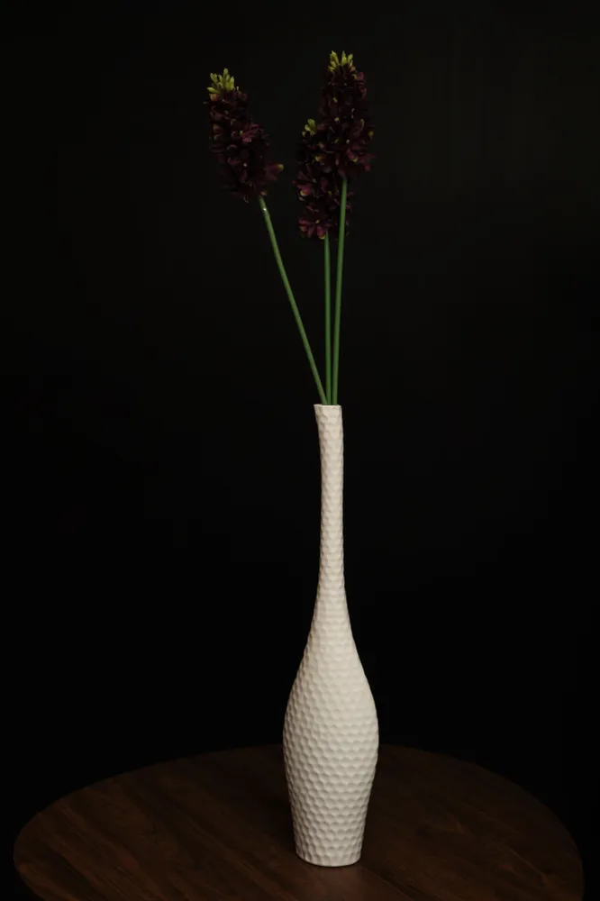 Jarrón decorativo grande Midori - Blanco