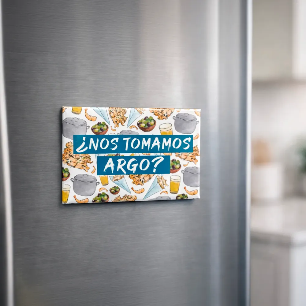 Imán ¿Nos tomamos argo? Mina Ilustraciones
