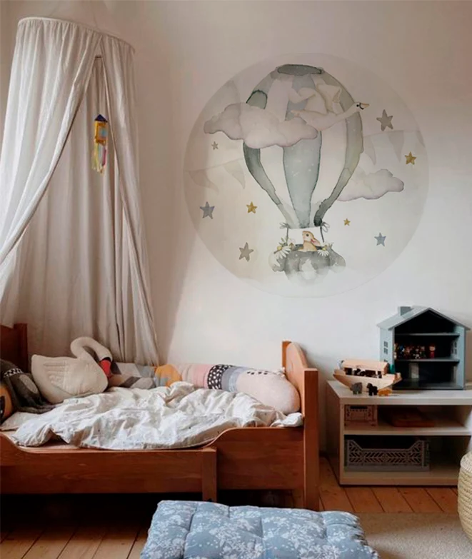 GLOBO FLORES Ventana mágica infantil Mondo