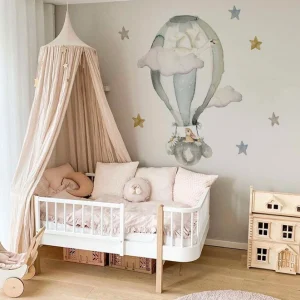 GLOBO FLORES Vinilo infantil personalizable Mondo