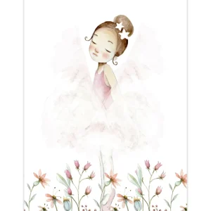 BAILARINA SOBRE FLORES Cuadro infantil Mondo Kids & Home